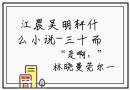  江晨吴明轩什么小说-三十而已：霸道人生全文免费阅读