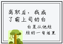 离职后，我成了前上司的白月光正版小说最新章节在线阅读-小说离职后，我成了前上司的白月光免费版最新更新阅读