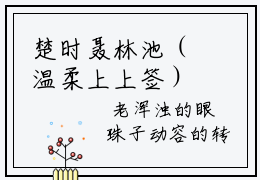 楚时聂林池（温柔上上签）热门小说盘点在线阅读-楚时聂林池小说无弹窗