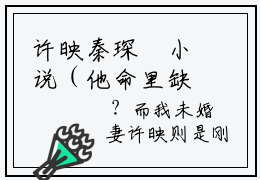 许映秦琛璟小说（他命里缺我，算命的我！全文完整版免费阅读）_许映秦琛璟小说免费最新章节列表_笔趣阁