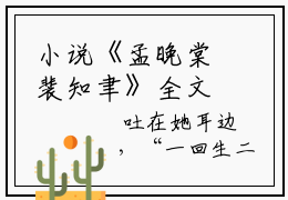 小说《孟晚棠裴知聿》全文免费阅读无弹窗-错撩王爷后，我带球跑了小说全文在线赏析